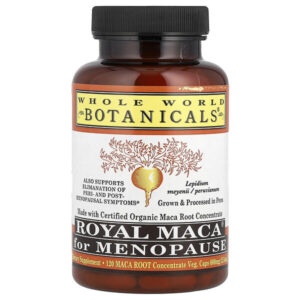 Royal Maca®, при менопаузе, 120 растительных ингредиентов Капсулы — Whole World Botanicals