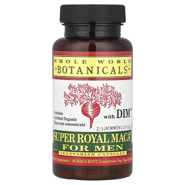 wwb00107_v_20.jpg Super Royal Maca®, для мужчин, 90 растительных капсул — Whole World Botanicals