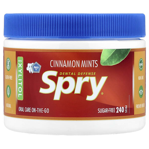 xlr00010_v_37.jpg Spry®, леденцы с корицей, 240 шт. — Xlear