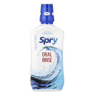 Spry, ополаскиватель для полости рта, натуральная охлаждающая мята, 473 мл (16 жидк. унц.) — Xlear