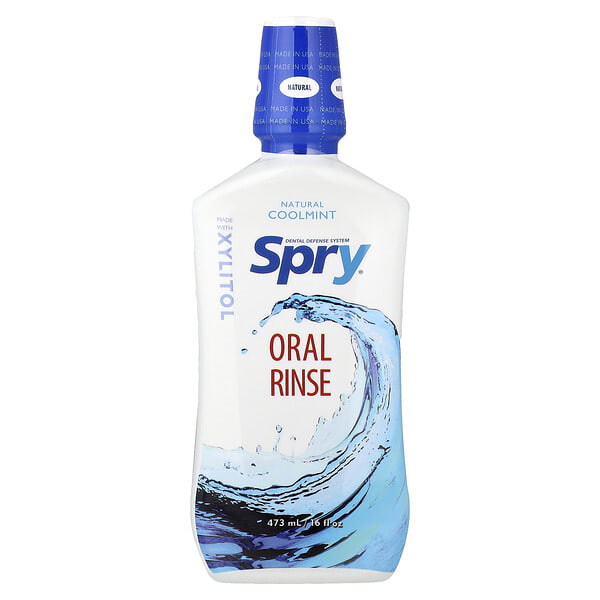 xlr00052_v_33.jpg Spry, ополаскиватель для полости рта, натуральная охлаждающая мята, 473 мл (16 жидк. унц.) — Xlear