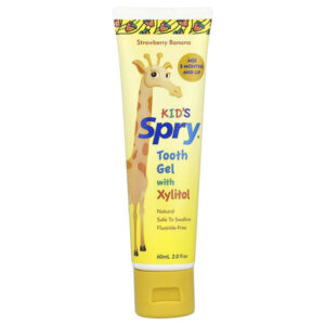 Kid's Spry®, зубной гель с ксилитолом, для детей от 3 месяцев, клубника и банан, 60 мл (2 жидк. унц.) — Xlear