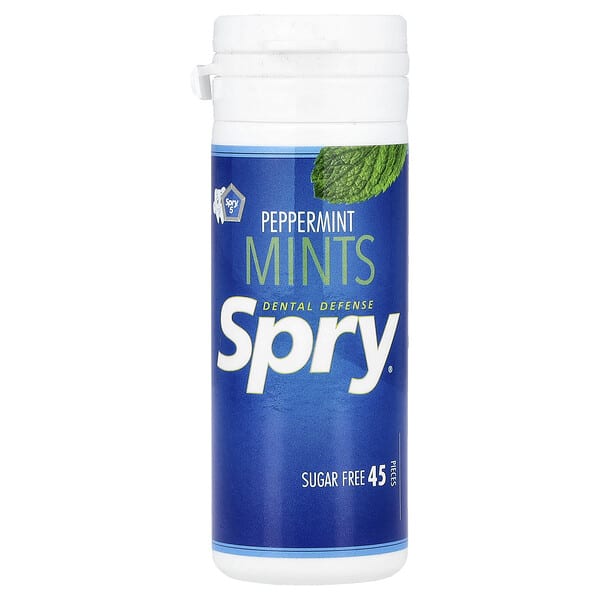 xlr00097_v_35.jpg Dental Defense Spry® Mint, перечная мята, 45 шт. — Xlear