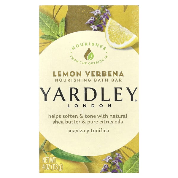 yar82887_v_37.jpg Питательное мыло для ванн, лимонная вербена, 113 г (4 унции) — Yardley London