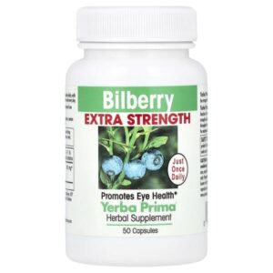 черника, 50 капсул (160 мг в 1 капсуле) — Yerba Prima