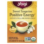 Positive Energy, сладкий мандарин, 16 чайных пакетиков, 29 г (1,02 унции) — Yogi Tea