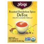 DeTox, обжаренный одуванчик, без кофеина, 16 чайных пакетиков, 24 г (0,85 унции) — Yogi Tea