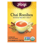 чай ройбуш, без кофеина, 16 чайных пакетиков, 36 г (1,27 унции) — Yogi Tea