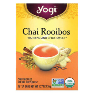 чай ройбуш, без кофеина, 16 чайных пакетиков, 36 г (1,27 унции) — Yogi Tea