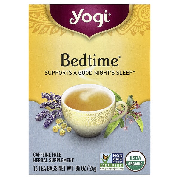 ygt45001_v_93.jpg Bedtime®, без кофеина, 16 чайных пакетиков, 24 г — Yogi Tea