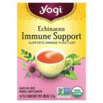 Immune Support, эхинацея, без кофеина, 16 чайных пакетиков, 24 г (0,85 унции) — Yogi Tea