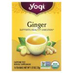 имбирь, без кофеина, 16 чайных пакетиков, 32 г (1,12 унции) — Yogi Tea