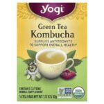 зелёный чай комбуча, 16 чайных пакетиков, 32 г (1,12 унции) — Yogi Tea