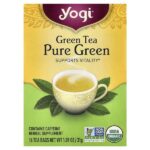 чистый зеленый чай, 16 чайных пакетиков, 31 г (1,09 унции) — Yogi Tea