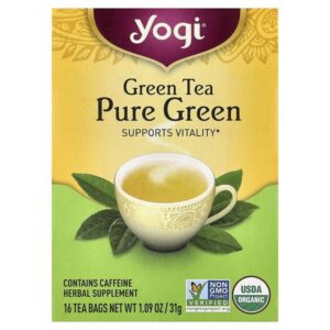 чистый зеленый чай, 16 чайных пакетиков, 31 г (1,09 унции) — Yogi Tea