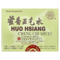Huo Hsiang Cheng Chi Shuei, 12 флаконов по 10 мл (0,33 жидк. унции) — Yu Lam Brand