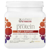 Muscle Guard Protein, поддержка GLP-1, ваниль, 485 г (17,1 унции) — Youtheory