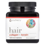 Hair, коллаген и кератин, 120 мини-таблеток — Youtheory
