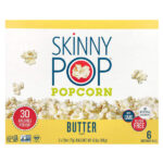 SkinnyPop, попкорн, со вкусом масла, 6 пакетиков по 79 г (2,8 унции)