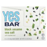 Snack Bar, черная морская соль кунжута, 6 батончиков по 40 г (1,4 унции) — Yes Bar