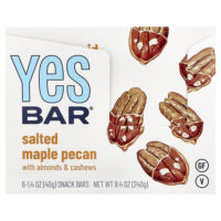 Snack Bars, соленый клен и пекан, 6 батончиков по 40 г (1,4 унции) — Yes Bar