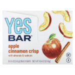 Snack Bar, хрустящий с яблоком и корицей, 6 батончиков по 40 г (1,4 унции) — Yes Bar