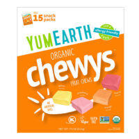 Organic Chewys™, фруктовые жевательные таблетки, 15 упаковок по 14 г (0,5 унции) — YumEarth