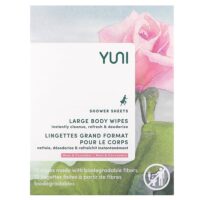 тканевая маска для душа, роза и огурец, 12 салфеток — Yuni Beauty