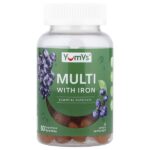 мультивитамины с железом, со вкусом винограда, 60 жевательных таблеток — YumVs
