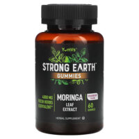 Strong Earth Gummies, экстракт листьев моринги, со вкусом клубники, 60 жевательных таблеток (2000 мг в 1 жевательной таблетке) — YumVs