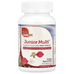 Junior Multi™, мультивитаминный комплекс для приёма 1 раз в день, натуральный вишнёвый вкус, 90 жевательных таблеток — Zahler