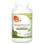 Omega 3 Platinum, усовершенствованный рыбий жир с омега-3, 90 капсул (1000 мг на капсулу) — Zahler