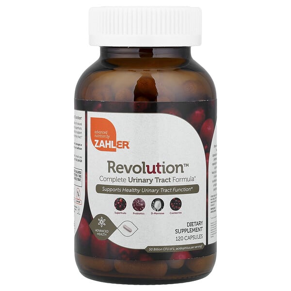 zah08072_v_36.jpg Revolution™, комплексная формула для мочевыводящих путей, 120 капсул — Zahler