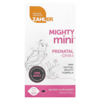 Mighty Mini Prenatal + DHA, 100 мг, 90 мягких таблеток — Zahler