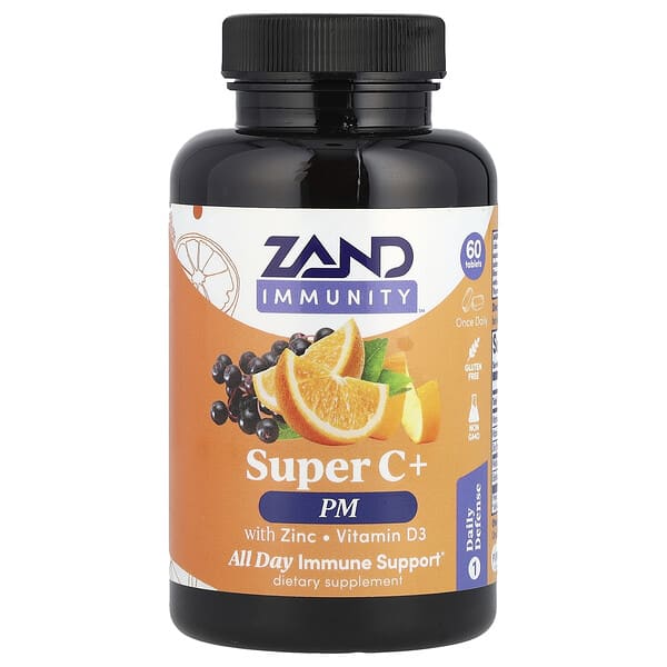 zan14208_v_32.jpg Immunity, Super C + PM, с цинком / витамином D3, 60 таблеток — Zand