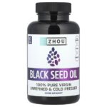 масло черного тмина, 60 растительных капсул — Zhou Nutrition