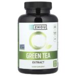 экстракт зелёного чая, 500 мг, 120 растительных капсул — Zhou Nutrition