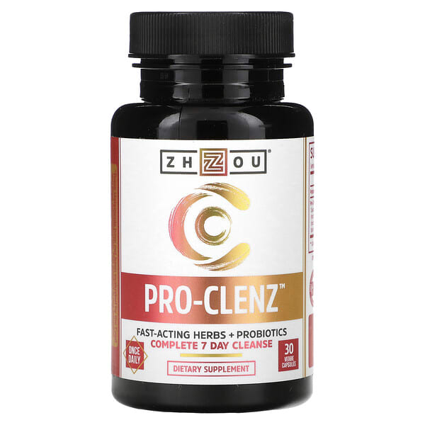 zho00628_v_34.jpg Pro-Clenz, комплексное очищение за 7 дней, 30 растительных капсул — Zhou Nutrition