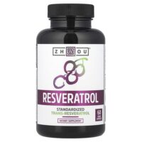 Ресвератрол, 60 растительных капсул — Zhou Nutrition
