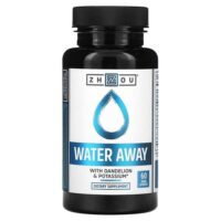 Water Away с одуванчиком и калием, 60 капсул — Zhou Nutrition