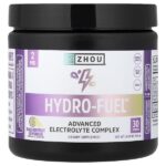 Hydro-Fuel™, улучшенный комплекс электролитов, со вкусом лимонада из маракуйи, 154 г (5,43 унции) — Zhou Nutrition