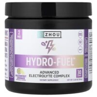 Hydro-Fuel™, улучшенный комплекс электролитов, со вкусом лимонада из маракуйи, 154 г (5,43 унции) — Zhou Nutrition