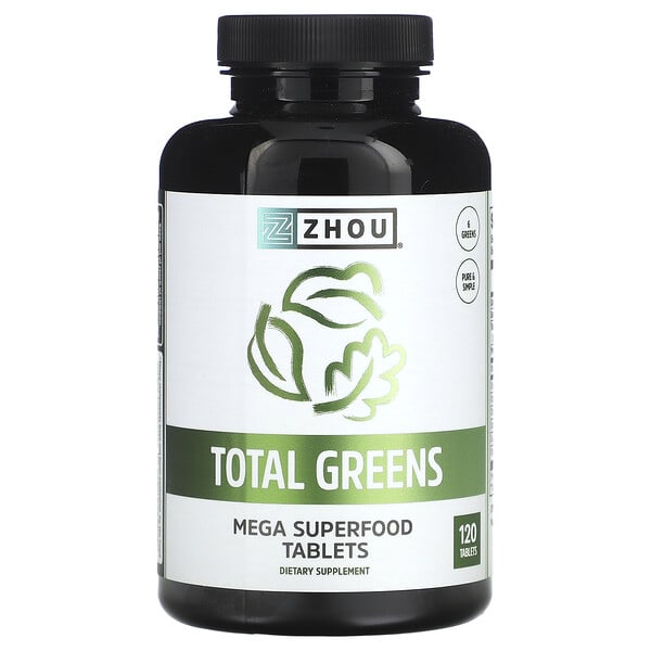 zho25887_v_8.jpg Total Greens, 120 таблеток — Zhou Nutrition