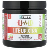 Lite Up Xtra™, предтренировочный комплекс, со вкусом вишневого лаймада, 114 г (4,02 унции) — Zhou Nutrition