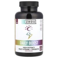 Daily Boost, 30 вегетарианских капсул — Zhou Nutrition