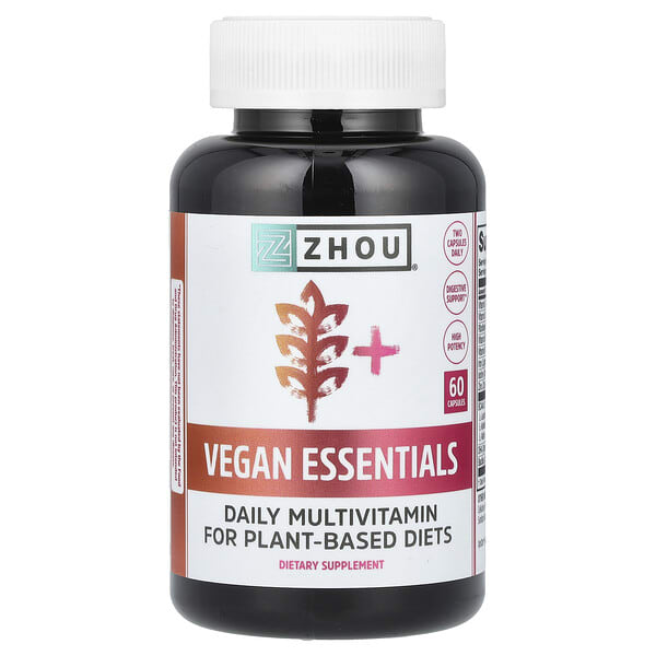 zho44300_v_8.jpg Vegan Essentials, 60 капсул — Zhou Nutrition
