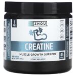 Креатин, без добавок, 5 г (225 г) — Zhou Nutrition