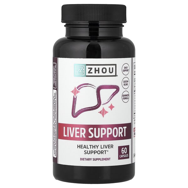 zho72044_v_8.jpg добавка для поддержки печени, 60 капсул — Zhou Nutrition