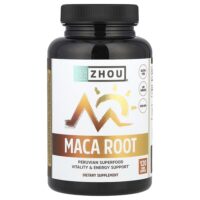 Корень маки, 120 растительных капсул (500 мг на капсулу) — Zhou Nutrition