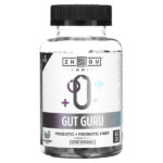 Gut Guru, голубая малина, 60 веганских жевательных мармеладок — Zhou Nutrition